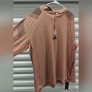 Adidas PS Quarter-Zip Men's Training Sweatshirt Warm Clay Size2XL